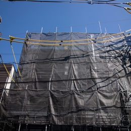 養生・飛散防止ネットの撤去